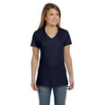 thumbnail image 3 of Hanes Women's Nano-T V-Neck T-Shirt, 3 of 3