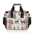 thumbnail image 7 of FORMRS Insulated Cooler Bag 24 Cans Capacity Soft Leakproof Lunch Box with Side Pockets, Beige Deer, 7 of 7