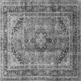 thumbnail image 1 of Ahgly Company Indoor Square Medallion Gray Traditional Area Rugs, 6' Square, 1 of 1