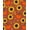 Brown, Pattern 1, variant on ODIKA 2x3 Machine Washable Non-Slip Area Rug, Harvest Moon Pumpkin and Sunflower Hooking Kit Loop Yarn High Traffic Rug, Brown, 633223
