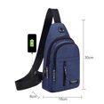 thumbnail image 3 of Bolsa De Pecho Riñoneras informales para hombre, riñoneras seguras, accesorios para deportes al aire libre (azul) Tmvgtek Para Estrenar, 3 of 8