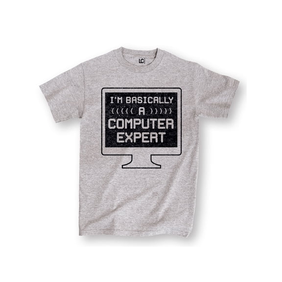 Instant Message - I'm Basically a Computer Expert - Men's Short Sleeve Graphic T-Shirt