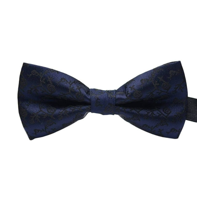 Maoww Men Colorful Pattern Formal Necktie Adult Male Business Meeting Wedding Polyester Yarn Bowtie