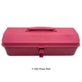 thumbnail image 4 of Eigraketly Caja de almacenamiento de chapa de acero duradera e impermeable organizada con estilo para herramientas de bricolaje, artesanía Herramientas y ferretería Rosa 370*160*120, 4 of 6