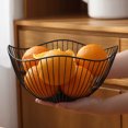 thumbnail image 3 of Nordic Irregular Metal Wire Fruit Basket-Black Kitchen Countertop Fruit Bowl Vegetable Holder for Bread, Snacks, Households Items Storage for Kitchen / Livingroom, 3 of 7