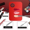 thumbnail image 4 of Paleta de maquillaje de 2 piezas, paleta de mezcla de artista cosmético Nail-art de acero inoxidable para mezclar base, 4 of 5