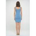 thumbnail image 3 of Women's Sleeveless Mini Cocktail Bodycon Dress, Square Neck, Formal, Wedding Guest(Denim Steel Large Size), 3 of 6