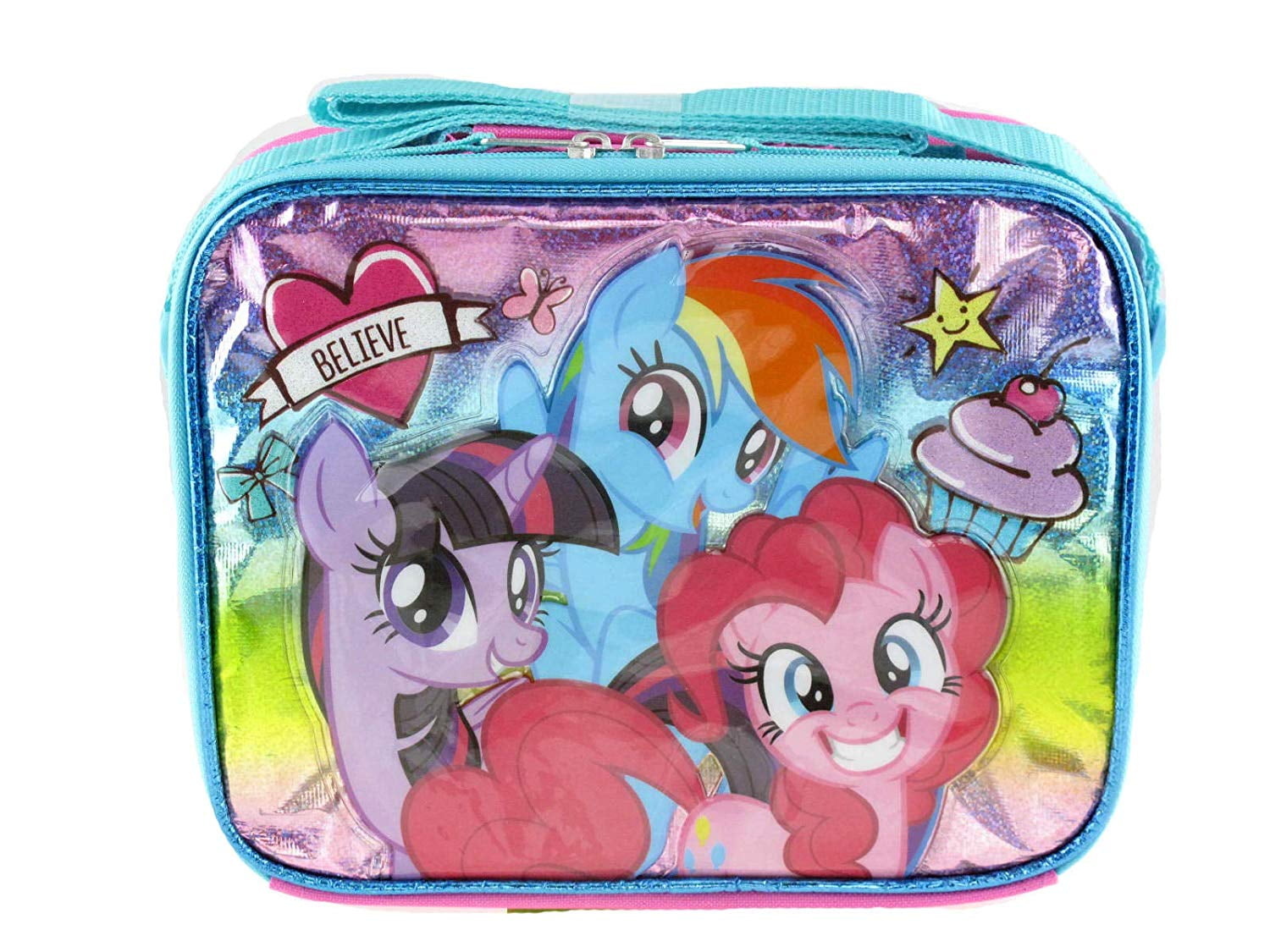 My Little Pony Kids Lunch  Box Water Bottle Set School /Travel /Picnic Set 