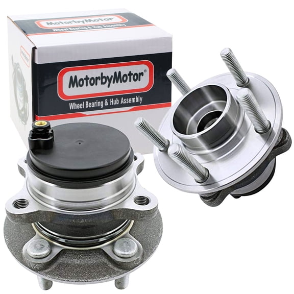 (2WD) Rear Wheel Bearing Hub Assembly Fit 2014-2019 Ford Fusion, 2014 2015 2016 Lincoln MKZ Hub Bearing(2 Pack) w/ABS Cap, 5 Lugs FWD, Replace 512497