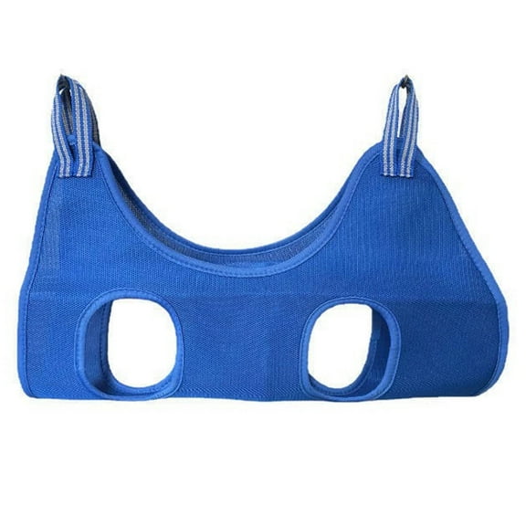 GASTROPOD Dog Bath Supplies,Breathable Fabric Dog Grooming Hammock,Pet Comfort Dog Hammock for Nail Trim,Blue,S