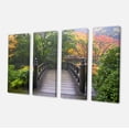 thumbnail image 2 of Wood Bridge at Japanese Garden In Fall - Bridge Canvas Art Print, 2 of 3