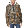 thumbnail image 3 of chaqlin Camouflage Hunting Hoodies for Boys Girls Trendy Y2K Zip up Sweatshirts Kids Long Sleeve Hooded Jacket Lightweight Loose Fit Sports Outerwear with Pocket, 3 of 7