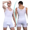 thumbnail image 2 of VASLANDA Mens Slimming Body Shaper Vest Chest Compression Shirt Abs Abdomen Slim Tank Top Undershirt, 2 of 7