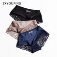 thumbnail image 2 of ZXYOUPING Bragas Sexy de encaje sin costuras de gran tamaño color sólido de Seda de nylon lencería Transparentepangjing, 2 of 4