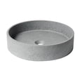 thumbnail image 4 of ALFI Brand ABCO17R 17 in. Round Solid Concrete Gray Matte Above Mount Bathroom Sink, 4 of 5