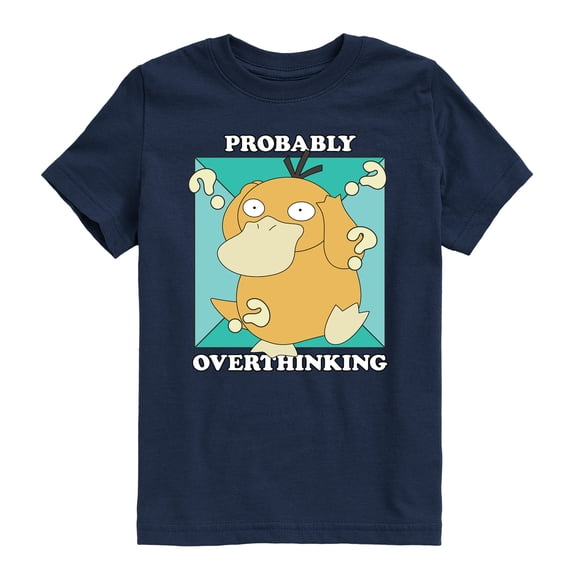 Pokémon - Overthinking - Youth Boys Short Sleeve Graphic T-Shirt