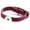 Crimson Red, variant on Snap Jewelry Crimson Red Leather Bracelet with Adjustable Buckle and 18MM Snap Holder, 9 Inch