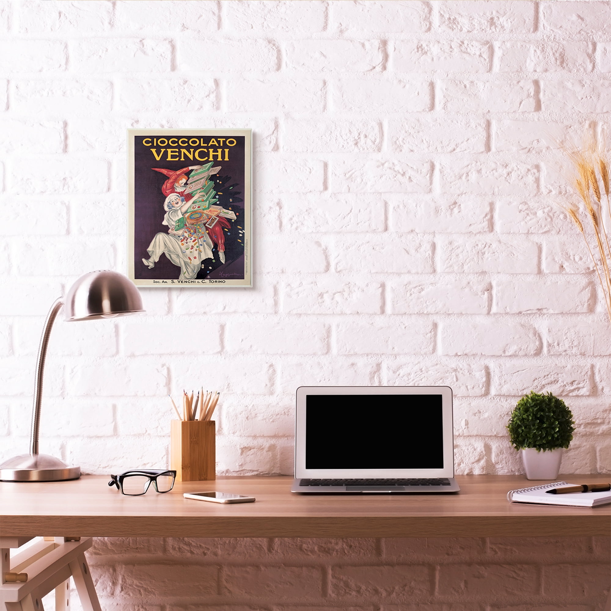 Stupell Home Décor Cioccolato Venchi Vintage Poster Candy Design Wall Plaque by Marcello Dundovic