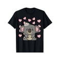 thumbnail image 2 of Valentines Day Koala Flowers Toddler T-Shirt For WomenFather's Day, Mother's Day, New Year, Spring FCamisetas de verano para mujer, manga corta, cuello redondo, casual, lindo, con gráficos, camisetas, 2 of 6