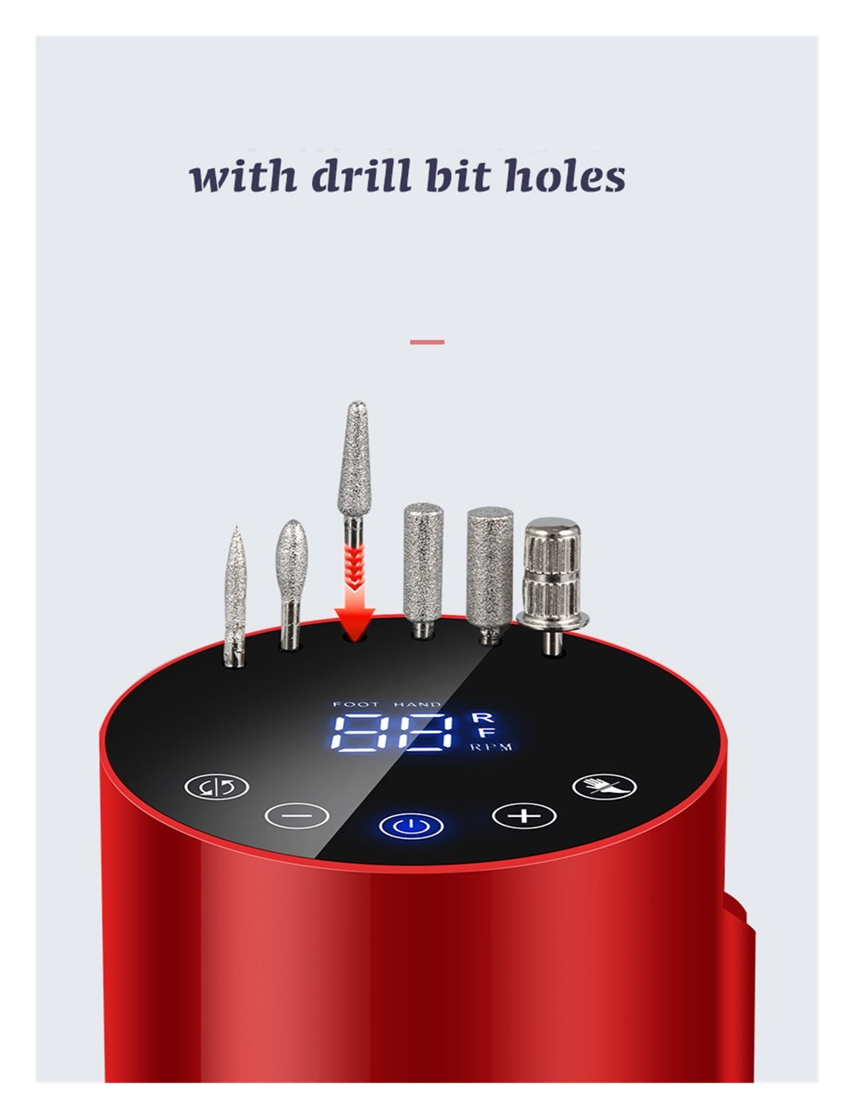 LCD Touch Panel Electric Nail Drill Machine, 35000 RPM Professional Efile Nail Drill Kit, Electric Nail File For Acrylic Nails Gel Nails ,Lightweight and Portable