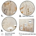 thumbnail image 3 of Designart "Fantasia Of Beige Wildflowers I" Wildflowers Floater Framed Canvas Wall Art, 3 of 5