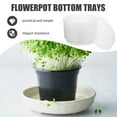 thumbnail image 2 of HAKIDZEL Planter Tray Flowerpot Bottom Trays Transparent Plastic 30pcs, 2 of 8