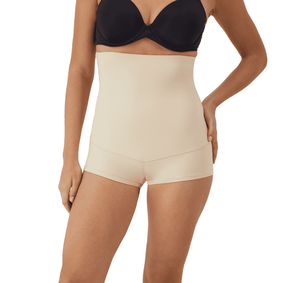 Maidenform Women's Shapewear with Tummy Control, Cool Comfort High-Waist Body Shaper Boy Shorts, Sizes up to 3XL