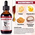 thumbnail image 5 of Liquid Iron Supplements for Dogs - with Folate and B12 – Supplements Anemia, Promotes Blood Health, Oxygen Supply and Blood Cell Formation – Increase Low Energy Levels – Lethargy - 2 oz, 5 of 9