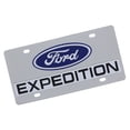 thumbnail image 1 of Ford Expedition Dual Logo License Plate (Chrome), 1 of 3