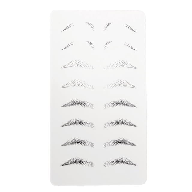 Hoja de práctica de microblading para cejas anchas sin tinta para principiantes 03