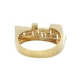 thumbnail image 3 of 14K Two Tone Diamond Cut With Diamonds Gold Name Ring | Appx. 4.2 Grams, 3 of 3