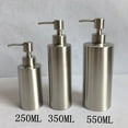thumbnail image 3 of Stainless Steel Countertop Sink Soap Dispenser Kitchen Bathroom Hand Dish Lotion Bottle Container, 3 of 10