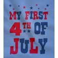 thumbnail image 2 of Tstars Boys Unisex 4th of July Shirts for Boys Patriotic USA My First 4th of July Baby Outfit American Flag USA Independence Day Gifts for Fourth of July Baby Bodysuit, 2 of 6
