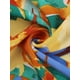 thumbnail image 4 of Pantalones Palazzo de Mujer Plus Size con Estampado Floral y Cintura Frontal de La Marca Agnes Orinda, Estilo Boho, Fluidos y Casual, con Bolsillos, Talla 2X, Color Amarillo Naranja, 4 of 7