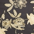 thumbnail image 3 of Zelouf Foliage Embroidery Mesh  , Sewing, DIY, Crafts Fabric by the Yard, Black/gold, 3 Yard, 3 of 3