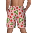 thumbnail image 4 of Goofa Strawberries Printed Men's Swim Trunks Board Shorts Quick Dry Mens Swimming Trunks with Compression Liner,Breathable Fit Hawaii Beach Shorts-Large, 4 of 9