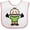 White and Pink, variant on Inktastic Weightlifting Boy Weightlifter Exercise Boys Baby Bib