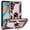 Pink, variant on Hotpom for Samsung A15 5G Heavy Duty Rugged Durable Shockproof Dustproof Phone Case with 360° Metal Ring Rotating Stand and Car Mount Capability for Men/ Women, Pink