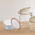 thumbnail image 2 of BRIGHTFUFU 20pcs Mason lata PAPA CUBIERTAS MASON JAR LIDES CAPS MASON PUEDE CUBIERTE DISCOS (PLATA), 2 of 8