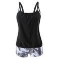 thumbnail image 4 of Plus Size Swimsuit for Women 2 Piece Shorty Tankini High Waist Bathing Suit for Women 2026 With Underwire Support, 4 of 5