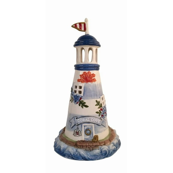 Blue Sky Ceramics Coral Cove Candle House, Multi