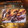 thumbnail image 2 of Monitor para juegos DjiEx de 24 pulgadas, curvo, 180 Hz, FHD 1080P, sin marco, 2 of 9