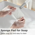 thumbnail image 3 of Topboutique 2 Pcs Travel Soap Box Clear Bar Soap Container with Lid Square Soap Holder Travel Case Portable Soap Holder Soap Dish with Draining Pad for Bathroom Shower Home Outdoor Gym Fitness, 3 of 7