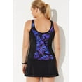 thumbnail image 4 of Swimsuits for All Chlorine Resistant Sweetheart Zip Front Tankini Set With Skirt, 4 of 5