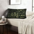 thumbnail image 6 of Sikiie American Flag Camo Print Plush Pillow Cover, Wrinkle-proof and Stain-resistant Pillow Protector without Pillow Core, Home Decoration-20"x30", 6 of 6