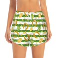 thumbnail image 4 of Lsque Watercolor St Patrick Day Printed Women's Running Shorts with Liner Pockets,Elastic Quick Dry Workout Athletic Gym Yoga Shorts,Womens High Waist Shorts-XX-Large, 4 of 9