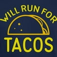 thumbnail image 3 of CafePress - Will Run For Tacos Dark T Shirt - Men's Classic Graphic Cotton T-Shirt, 3 of 4