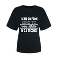 thumbnail image 3 of T-Shirt Décontracté à Manches Courtes Imprimé Lettre pour Femmes, 3 of 6