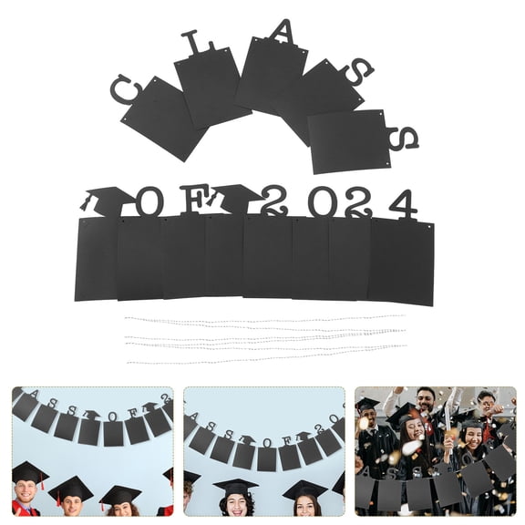 FOMIYES Graduation Party Wall Decor Graduation Banners for Photo Props and Stage Performances 1 Set