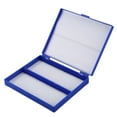 thumbnail image 3 of 2X Royal Blue Plastic Rectangle Hold 100 Microslide Slide Microscope Box, 3 of 8